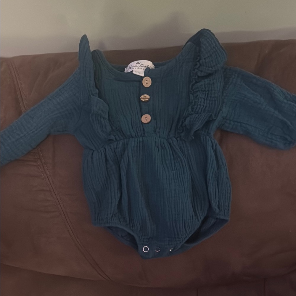 Blue Kids One Piece Bodysuit